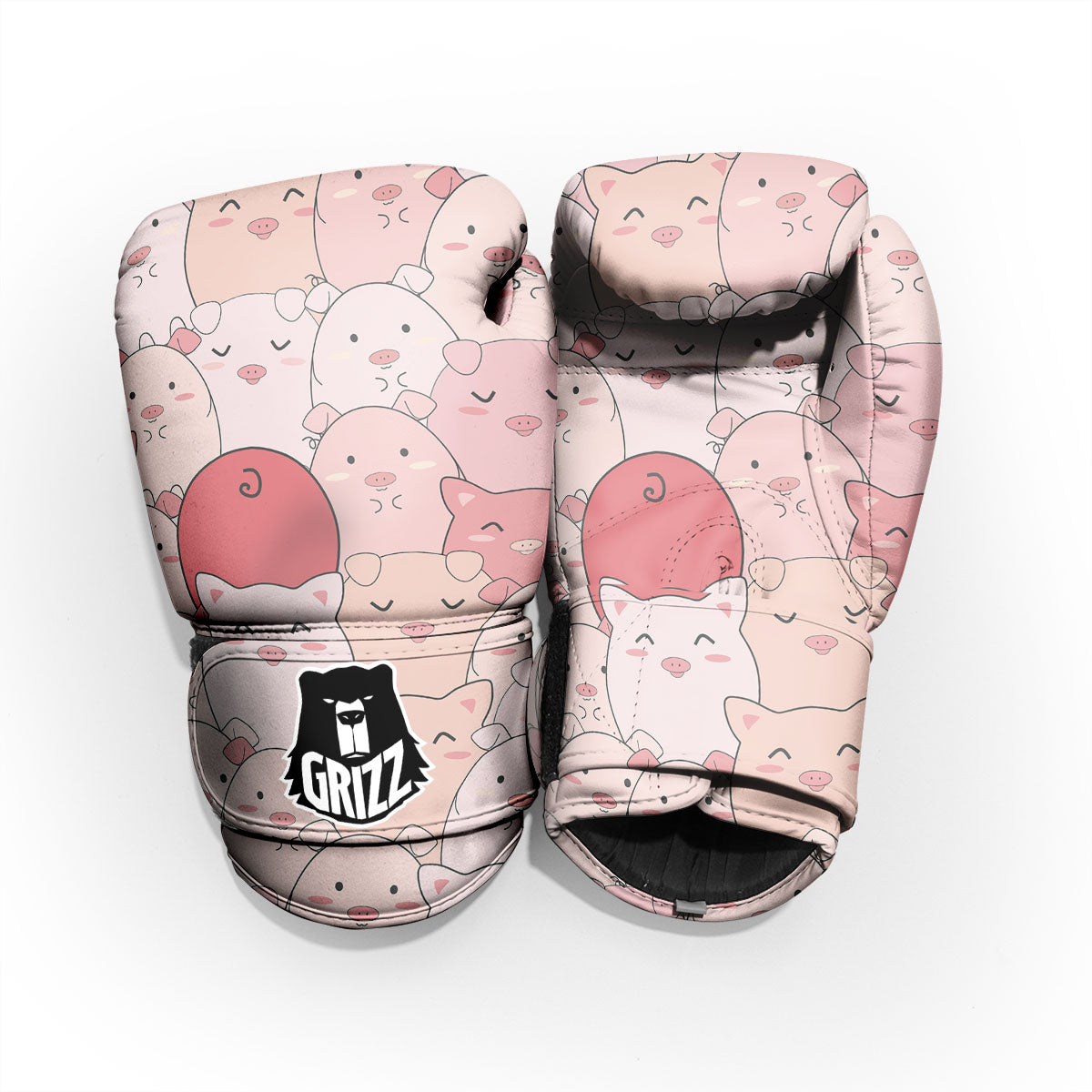 Pig Tail Pink Print Pro Boxing Glove