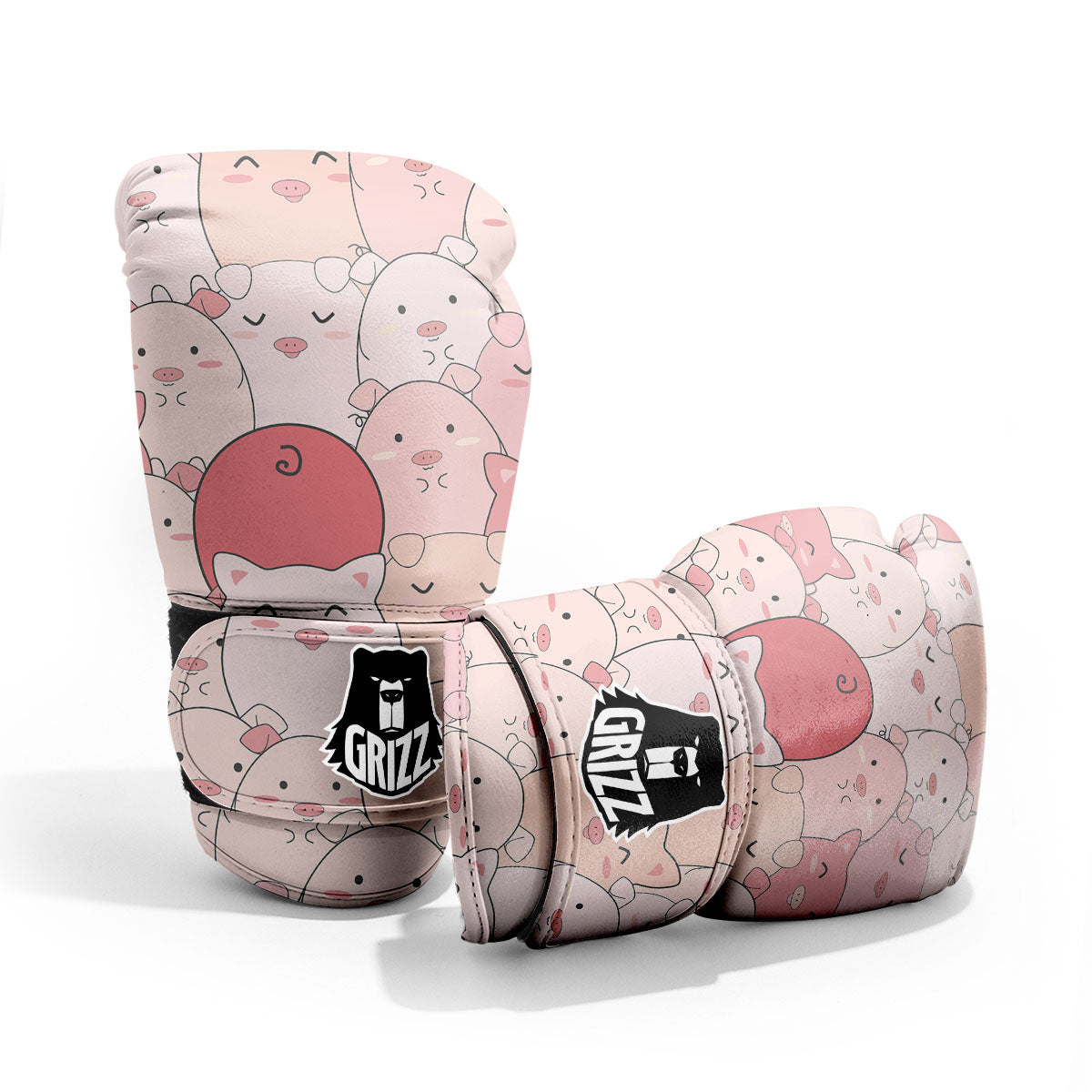 Pig Tail Pink Print Pro Boxing Glove