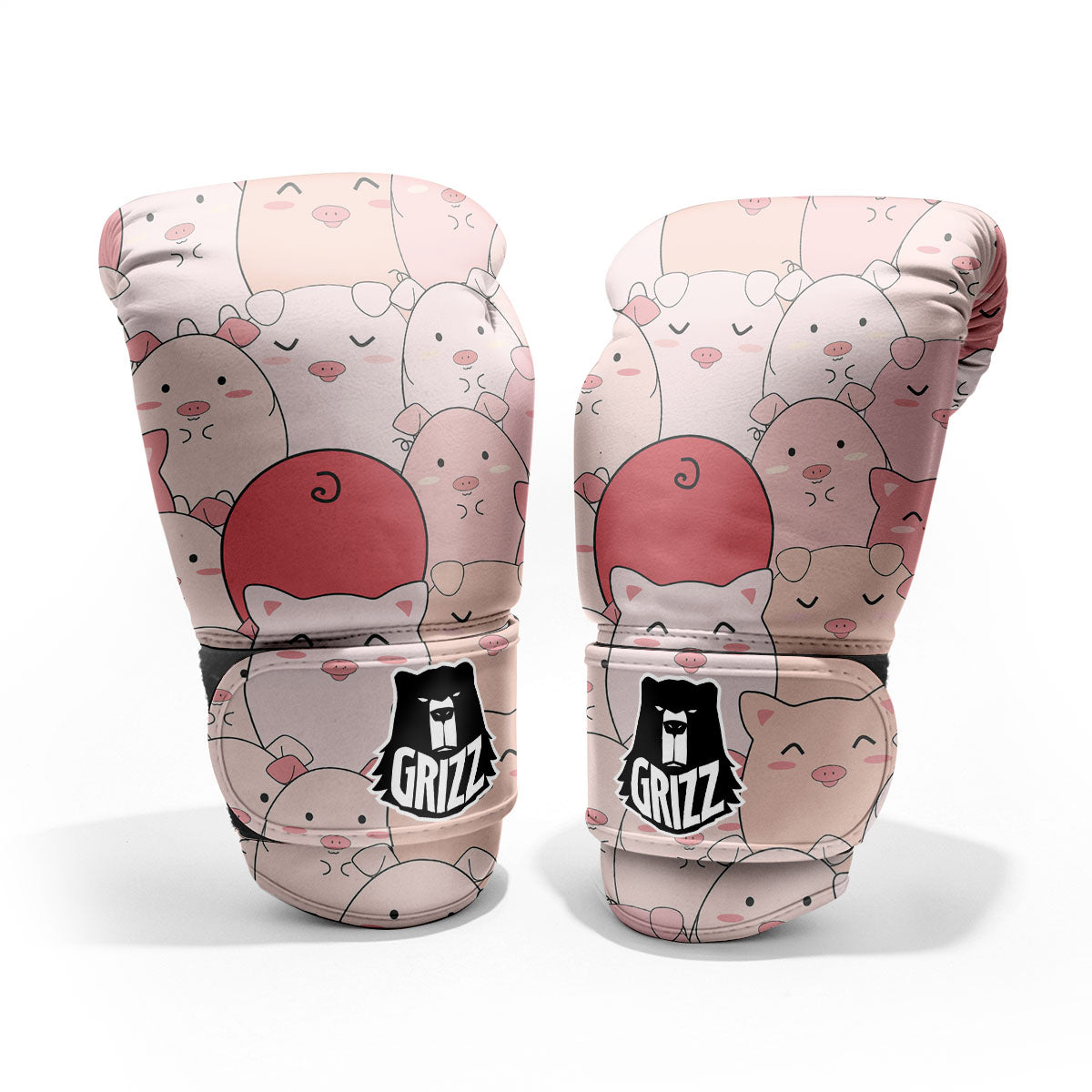 Pig Tail Pink Print Pro Boxing Glove
