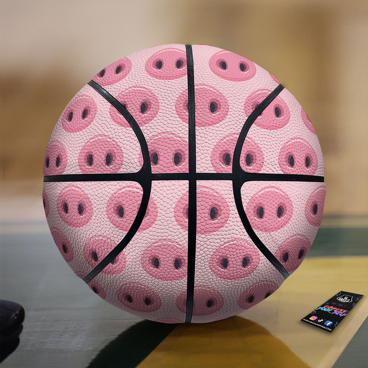 Patchwork Floral Vintage Print Pattern Basketball