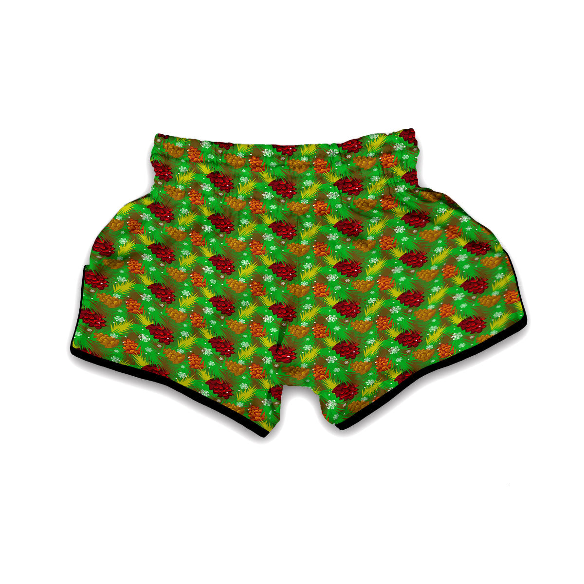 Pine Cone Christmas Muay Thai Boxing Shorts-grizzshop