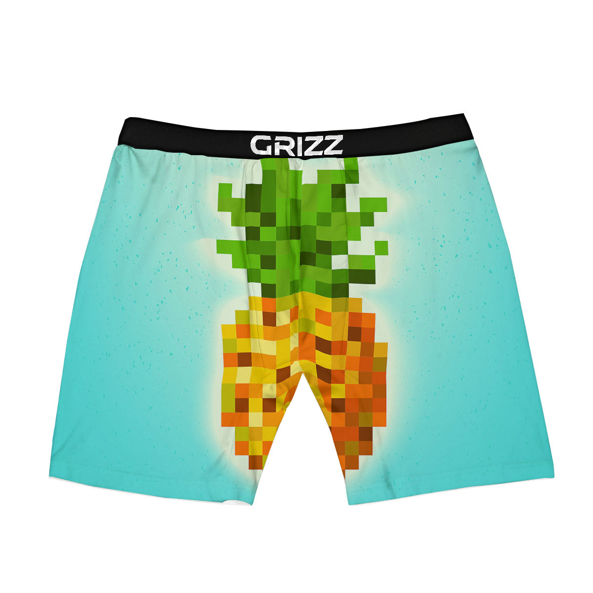 Pineapple 8-Bit Pixel Print Boxer Briefs-grizzshop