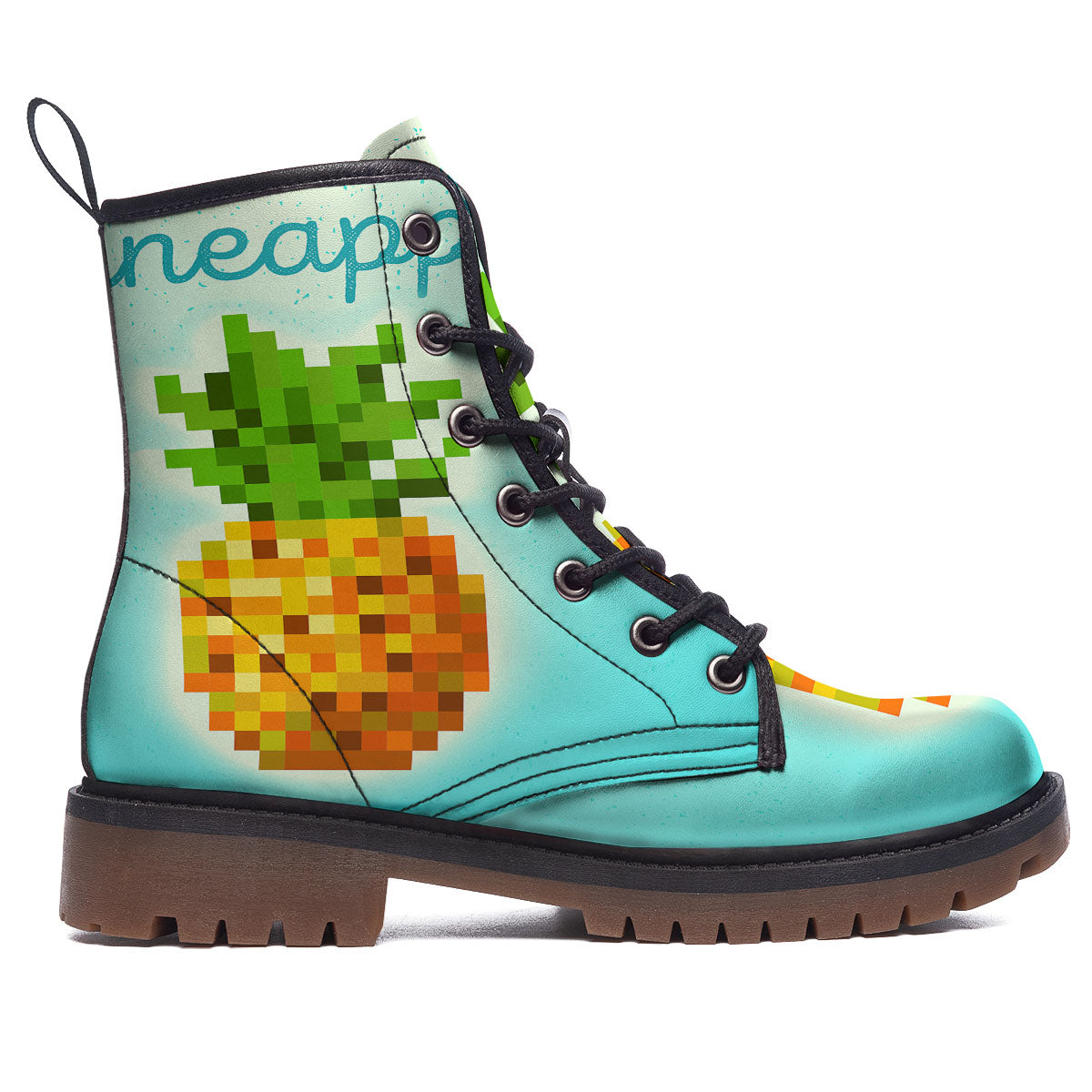 Pineapple 8-Bit Pixel Print Work Boots-grizzshop