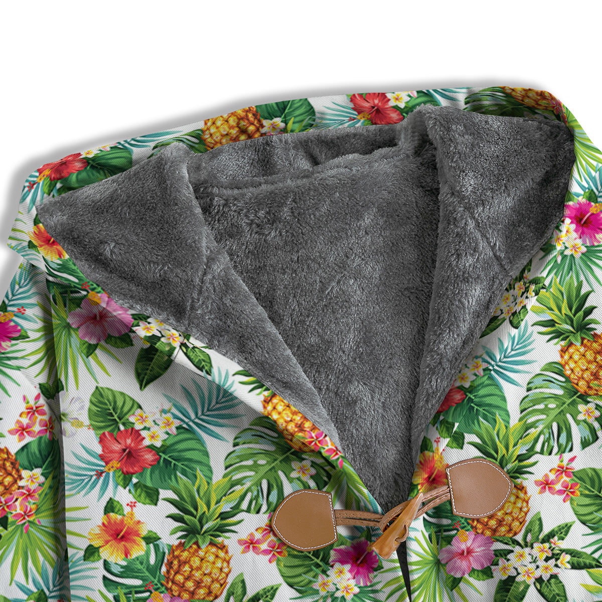 Pineapple Aloha Hawaiian Print Pattern Men's Windbreaker Jacket-grizzshop