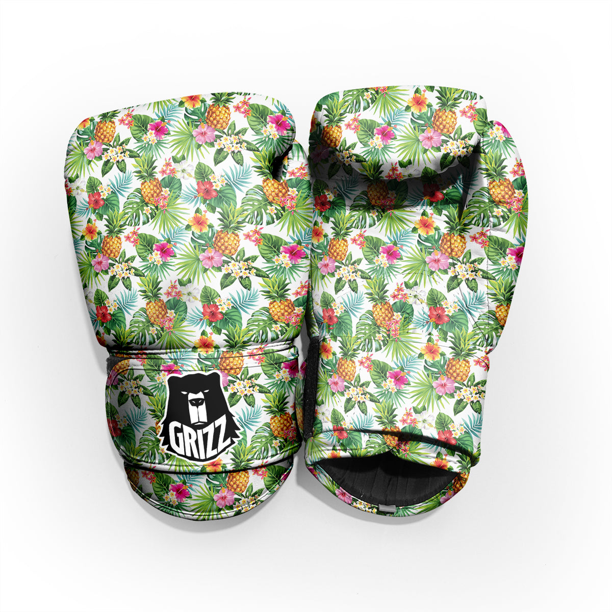 Pineapple Aloha Hawaiian Print Pattern Pro Boxing Glove