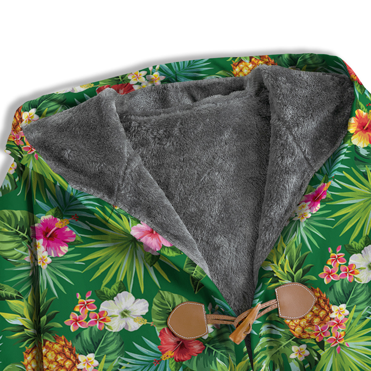 Pineapple Aloha Hibiscus Print Pattern Men's Windbreaker Jacket-grizzshop
