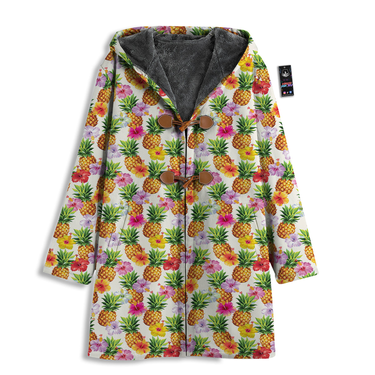 Pineapple Aloha Summer Print Pattern Men's Windbreaker Jacket-grizzshop