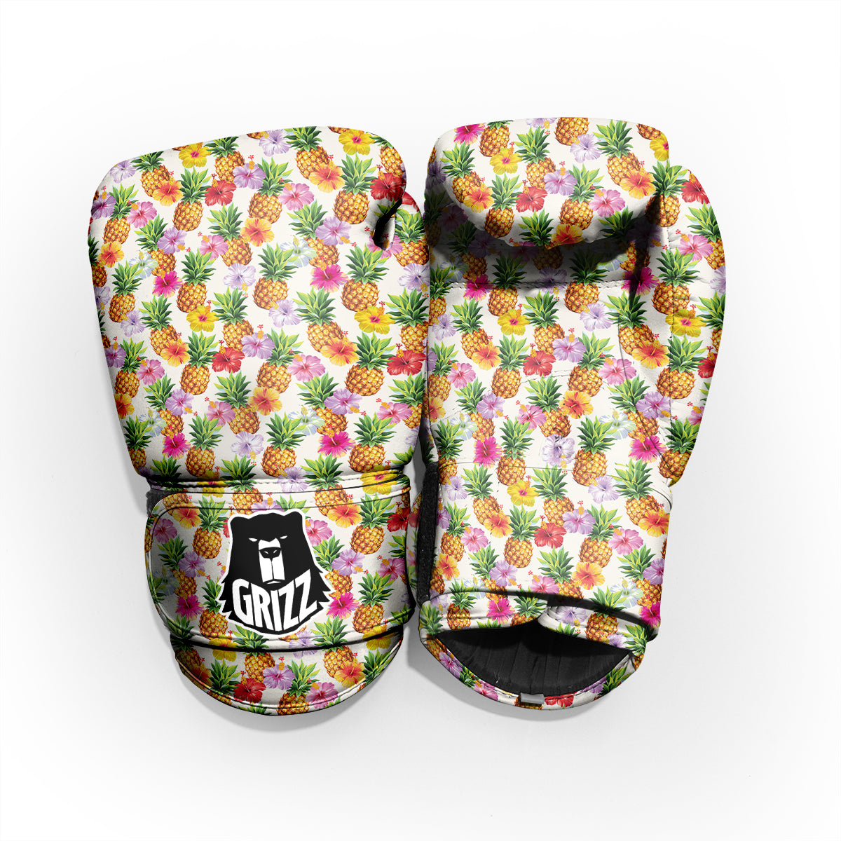 Pineapple Aloha Summer Print Pattern Pro Boxing Glove