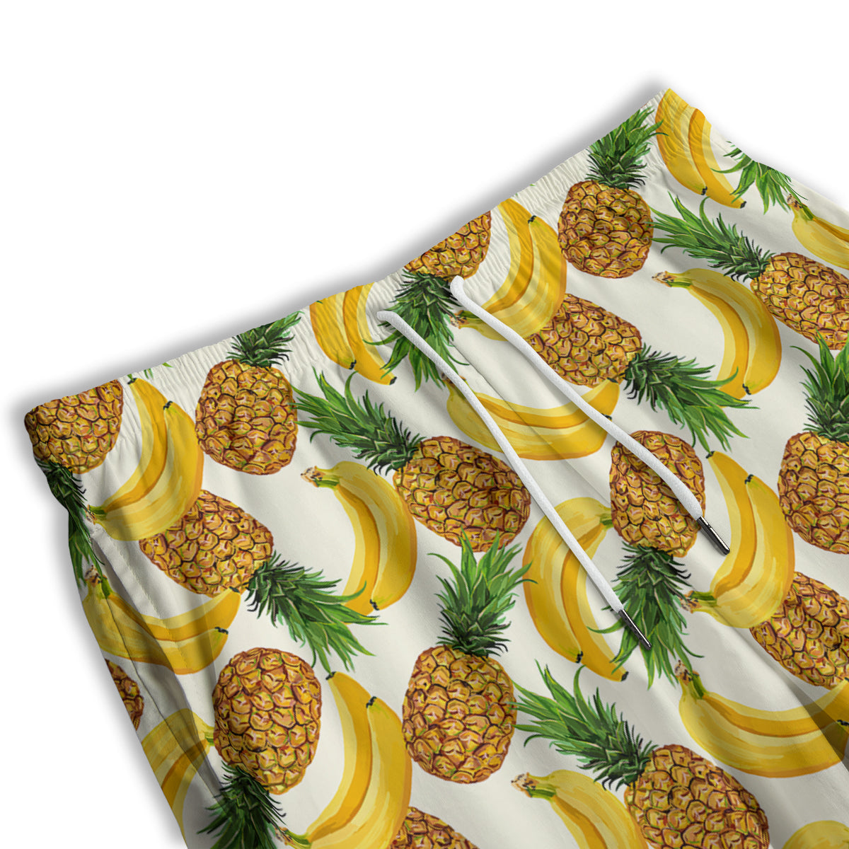 Pineapple Banana Print Pattern Men's Athletic Shorts
