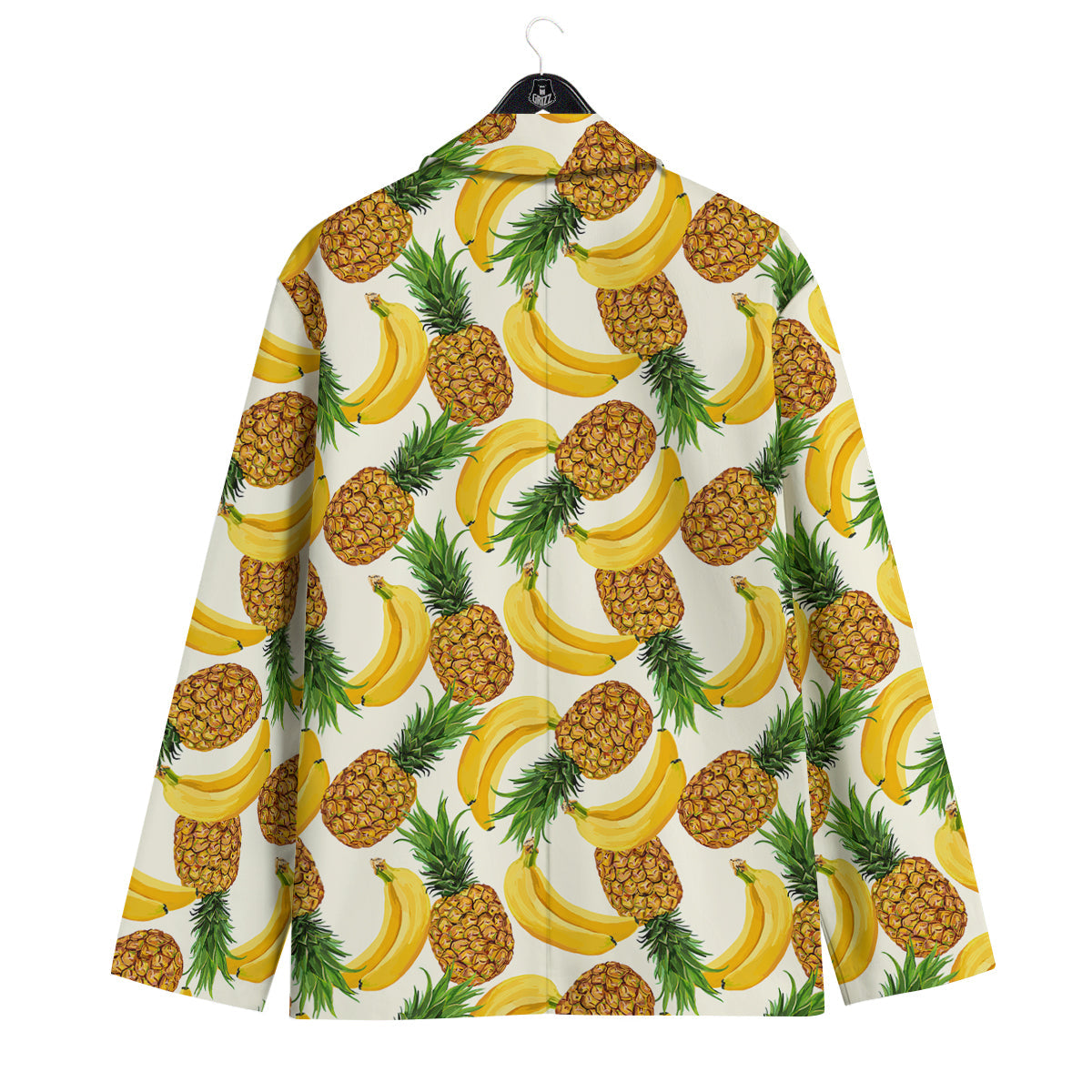 Pineapple Banana Print Pattern Men's Sport Coat-grizzshop
