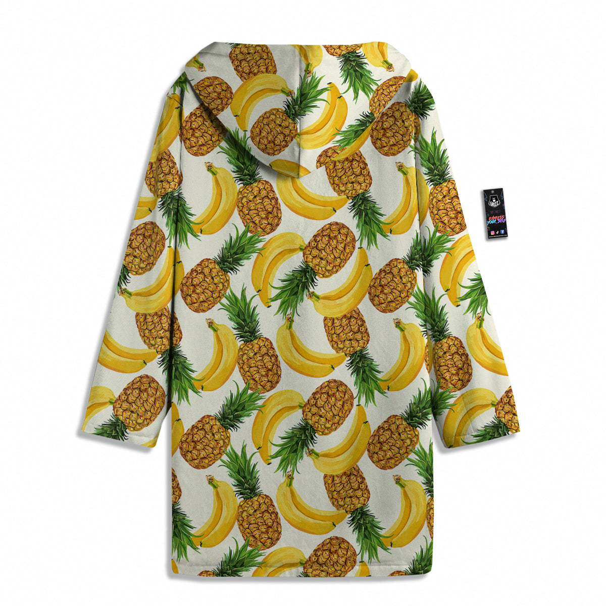 Pineapple Banana Print Pattern Men's Windbreaker Jacket-grizzshop