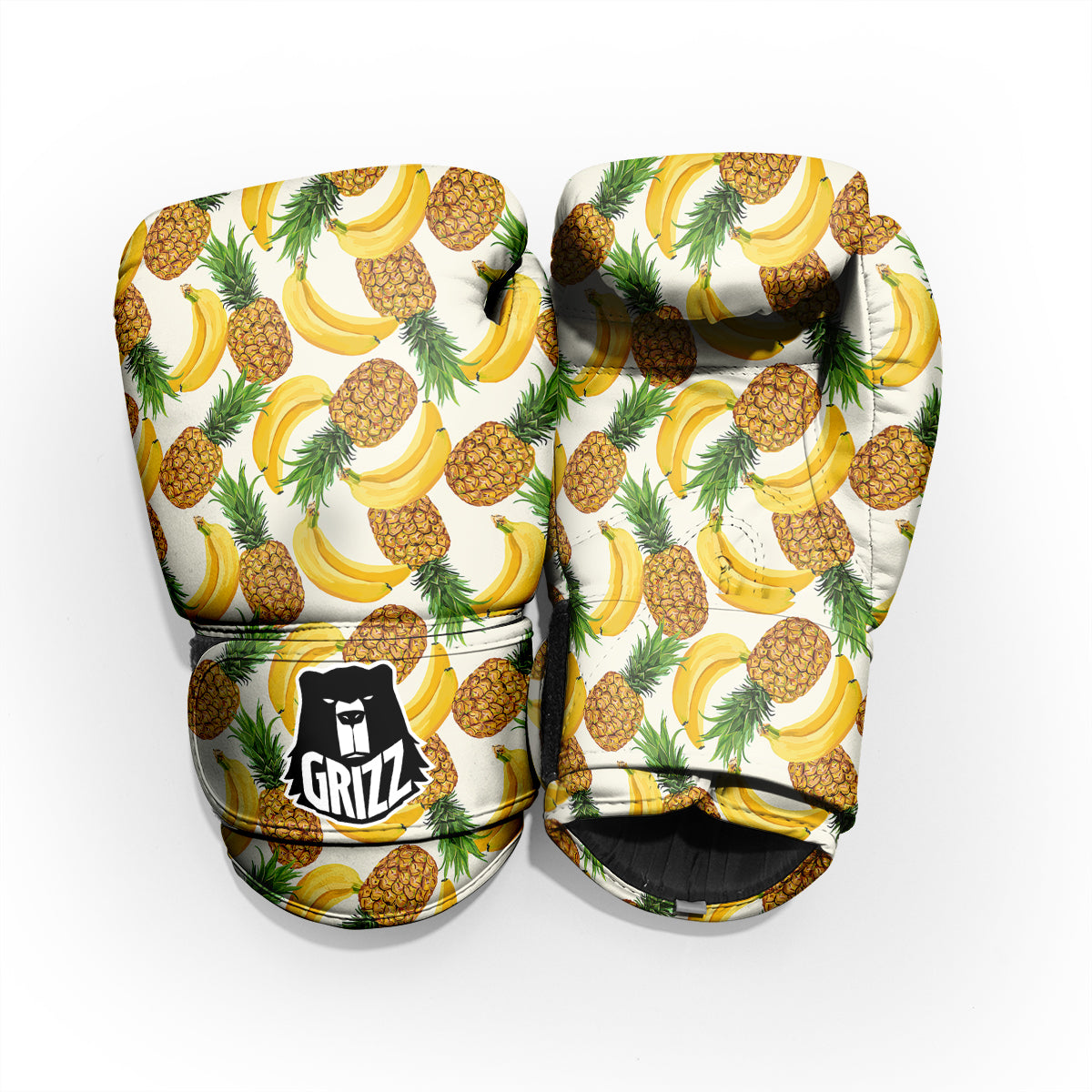 Pineapple Banana Print Pattern Pro Boxing Glove