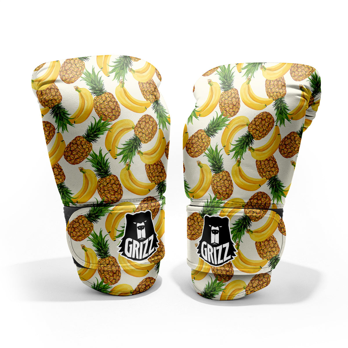 Pineapple Banana Print Pattern Pro Boxing Glove