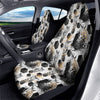 Pineapple Black Geometric Print Pattern Car Seat Covers-grizzshop