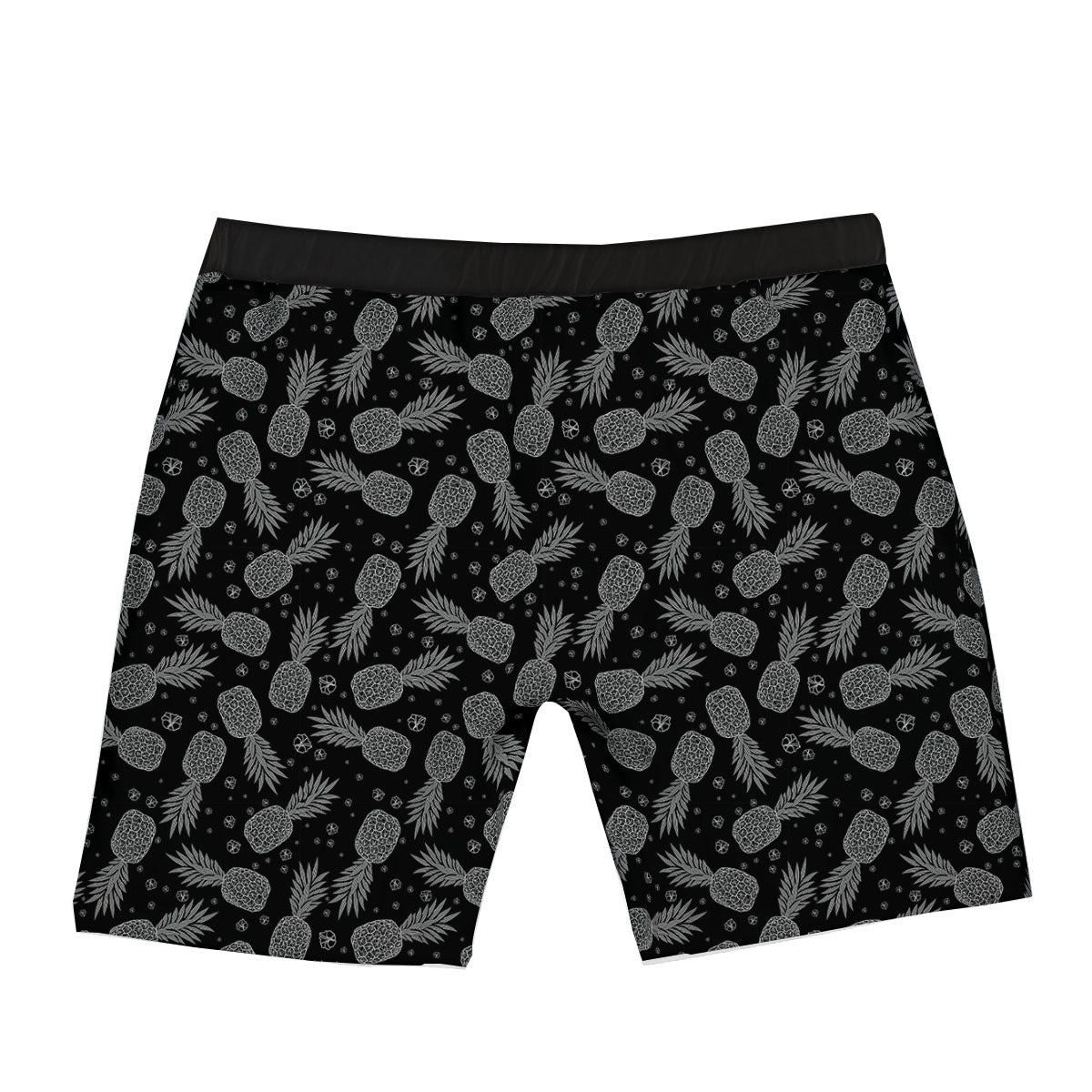 Pineapple Black Print Pattern Boxer Briefs-grizzshop