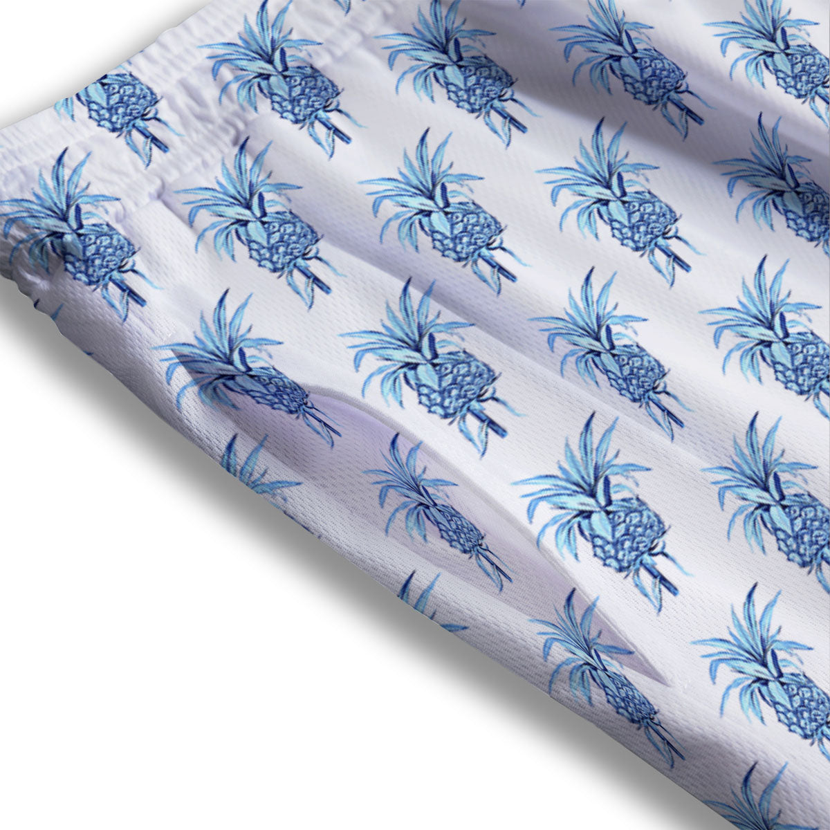 Palm Leaves Dark Tropical Print Pattern Mesh Shorts