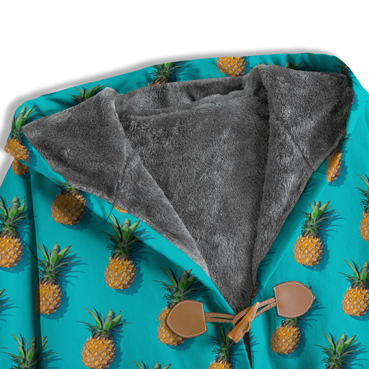 Pineapple Blue Print Pattern Men's Windbreaker Jacket-grizzshop