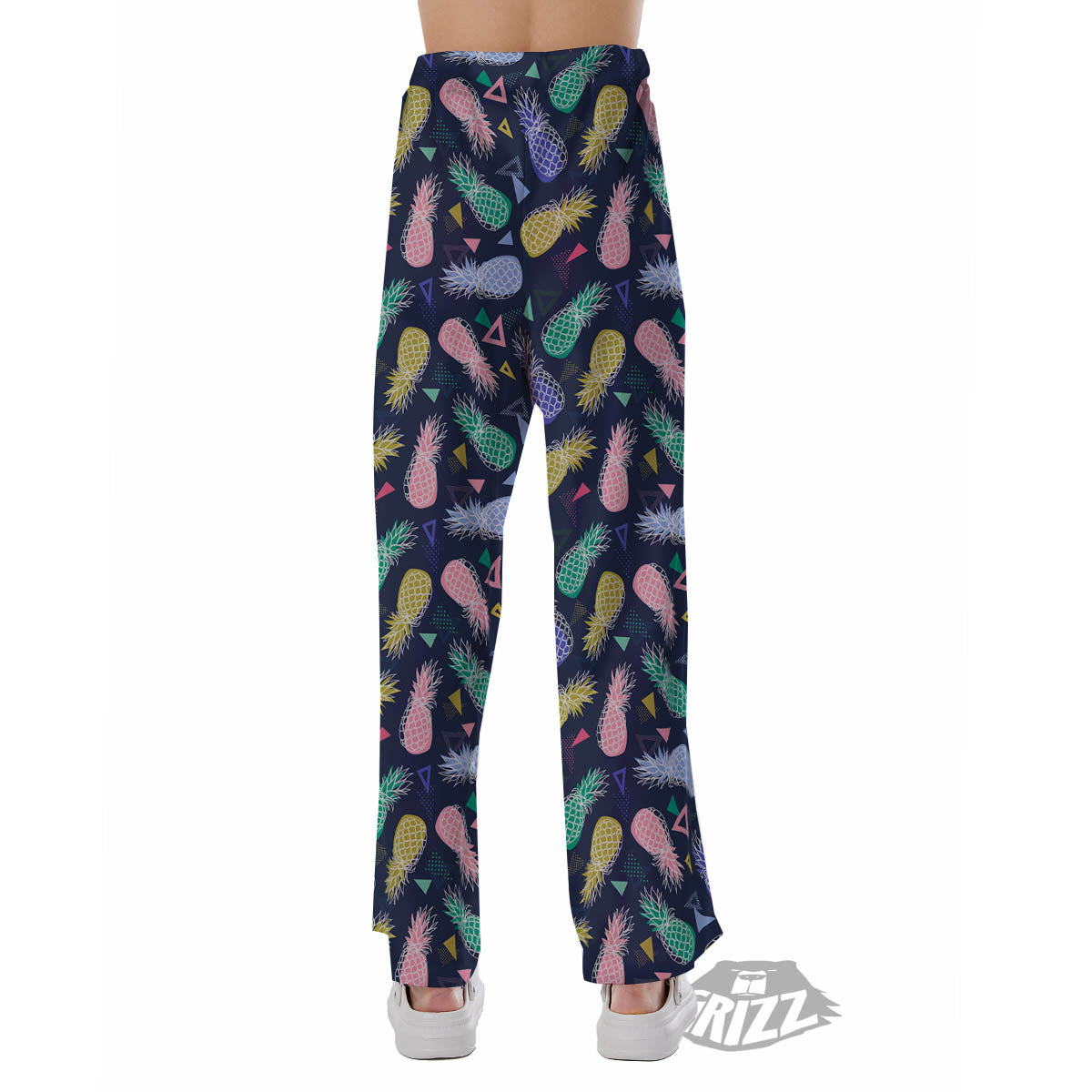 Pineapple Colorful Print Pattern Pajama Pants-grizzshop