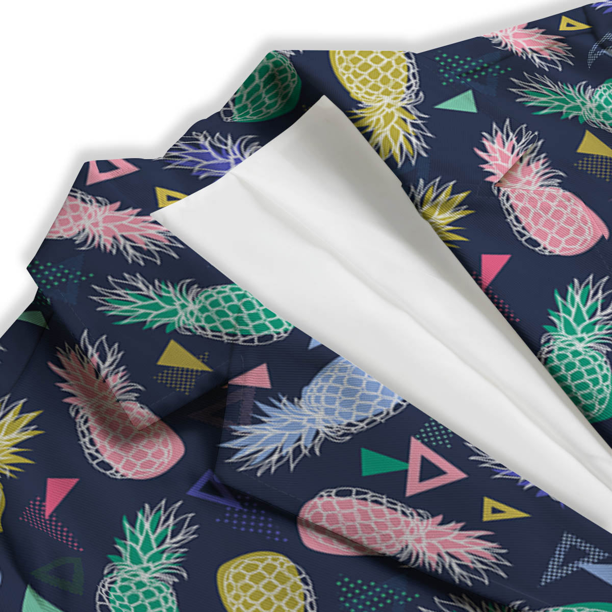 Pineapple Colorful Print Pattern Women's Blazer-grizzshop