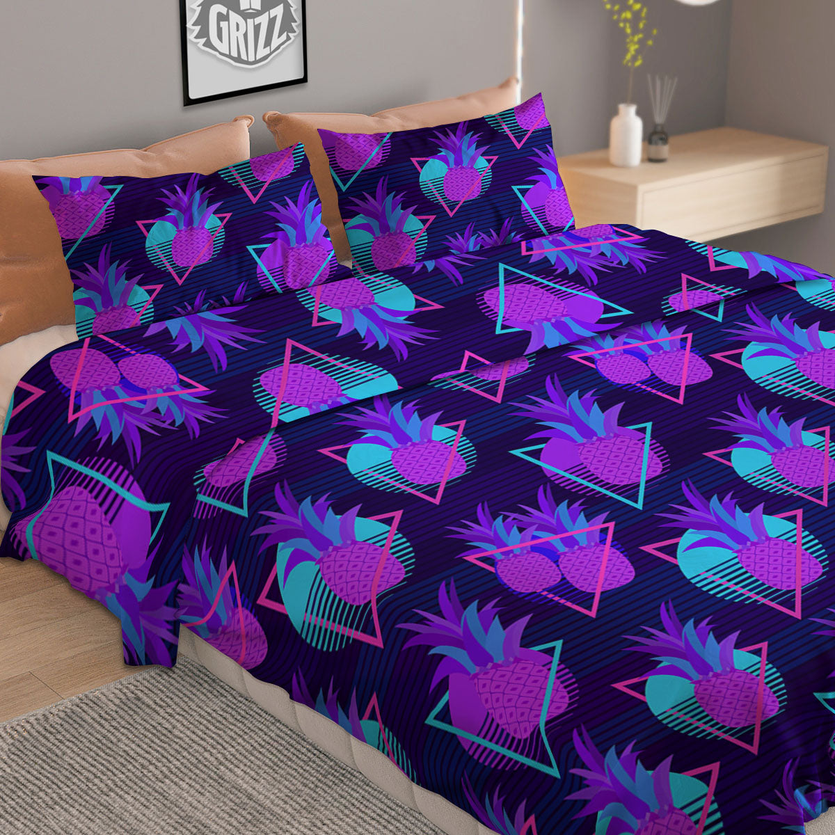 Patchwork Flower Vintage Print Pattern Duvet Cover Bedding Set