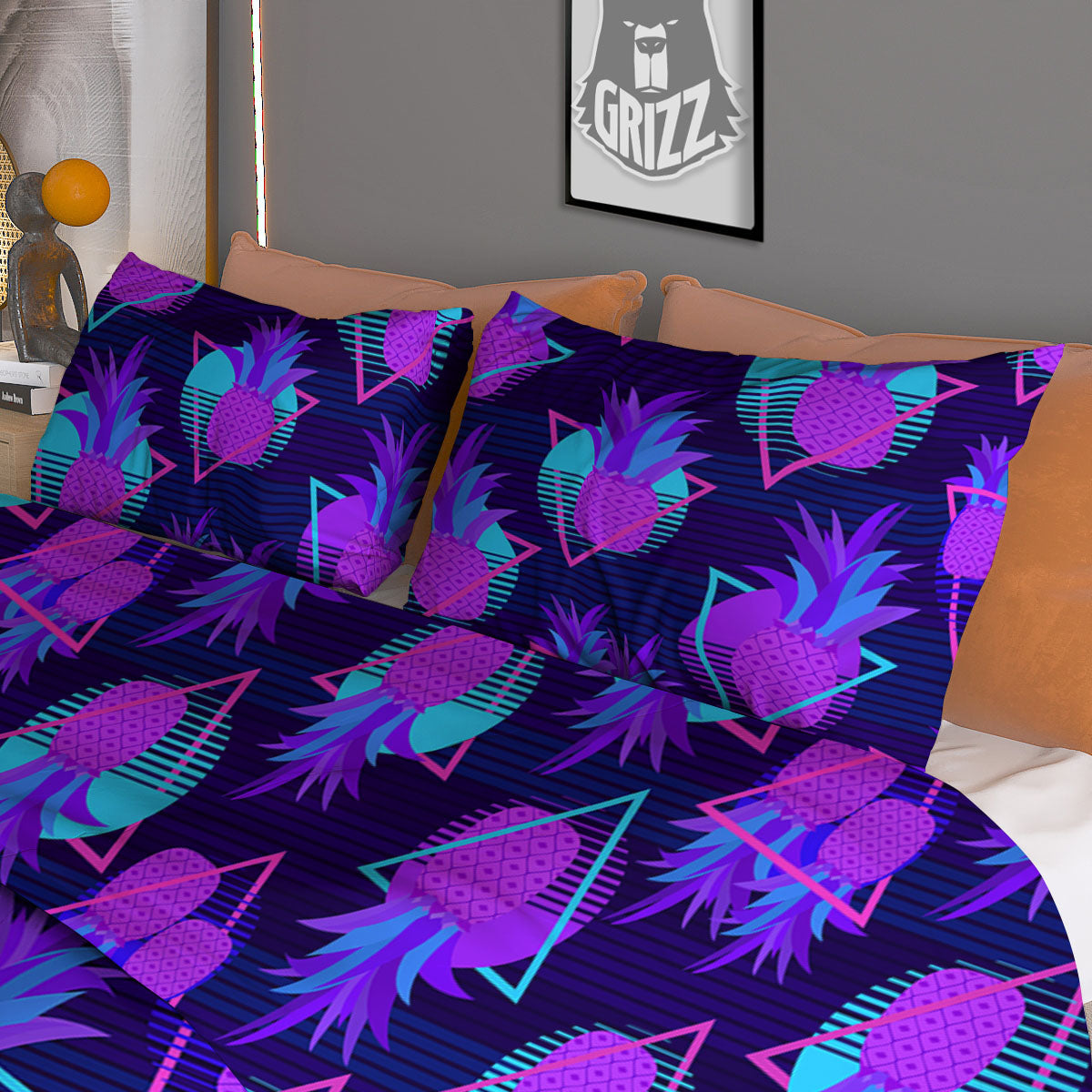 Patchwork Flower Vintage Print Pattern Duvet Cover Bedding Set