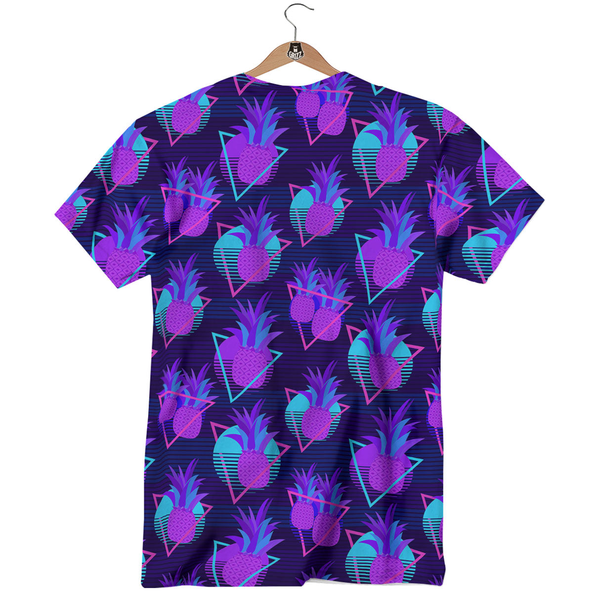 Pineapple EDM Purple Print Pattern T-Shirt-grizzshop