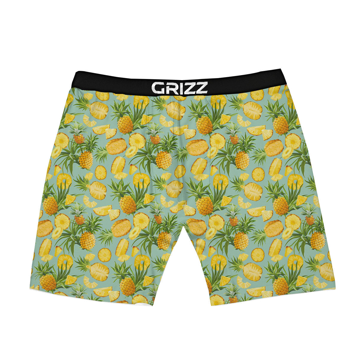 Pineapple Exotic Tropical Print Pattern Boxer Briefs-grizzshop