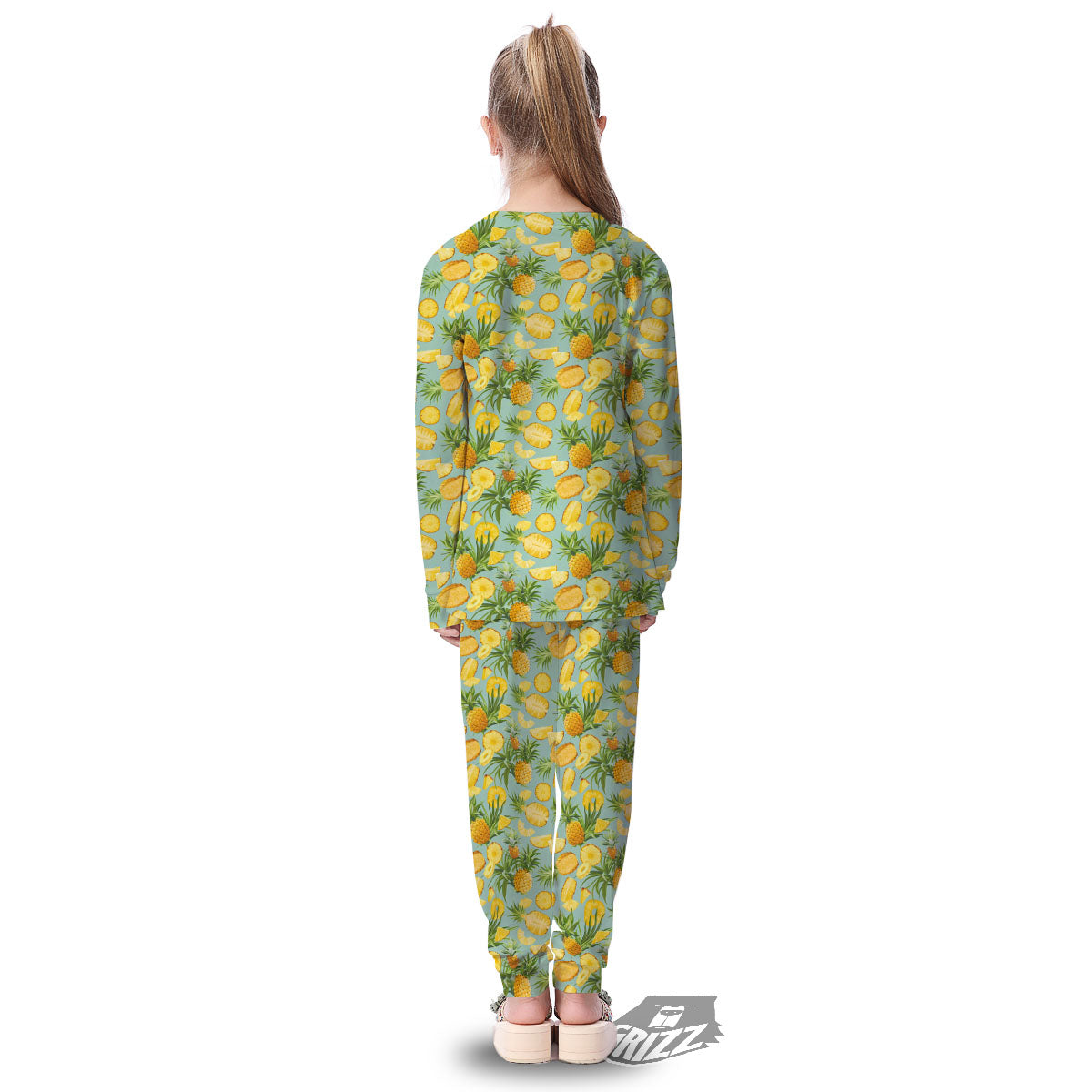 Pineapple Exotic Tropical Print Pattern Kid's Pajamas-grizzshop