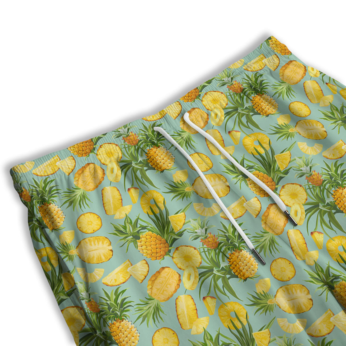 Pineapple Exotic Tropical Print Pattern Men's Athletic Shorts-grizzshop