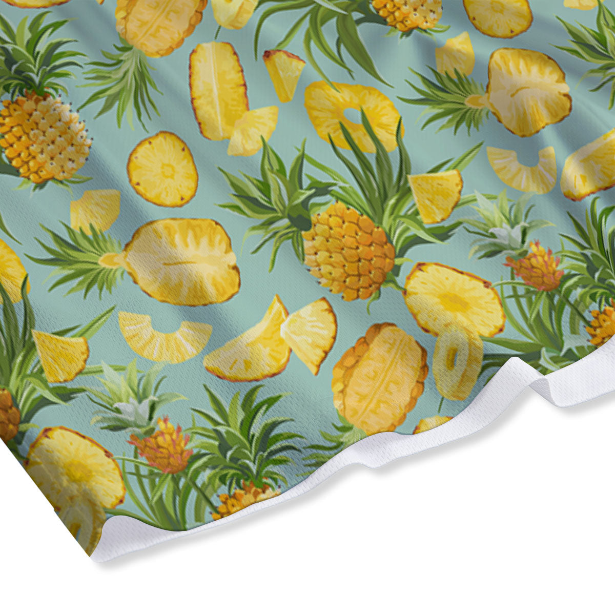 Pineapple Exotic Tropical Print Pattern Mesh Shorts-grizzshop