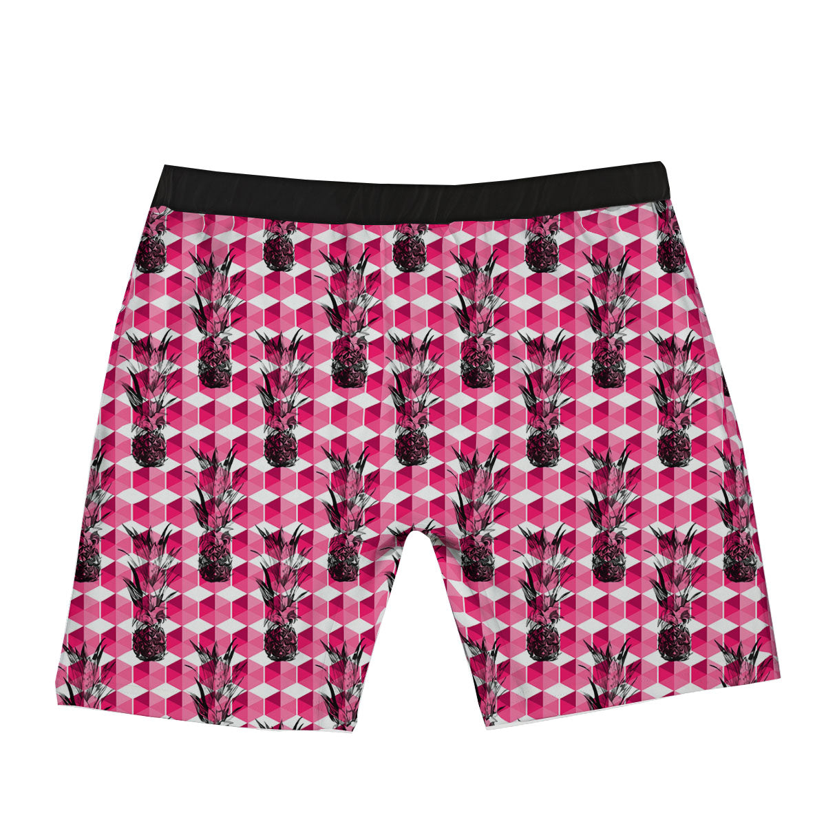 Pineapple Geometric Print Pattern Boxer Briefs-grizzshop