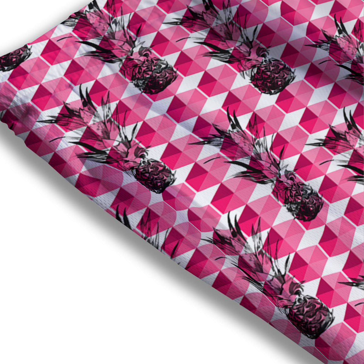 Pineapple Geometric Print Pattern Mesh Shorts-grizzshop