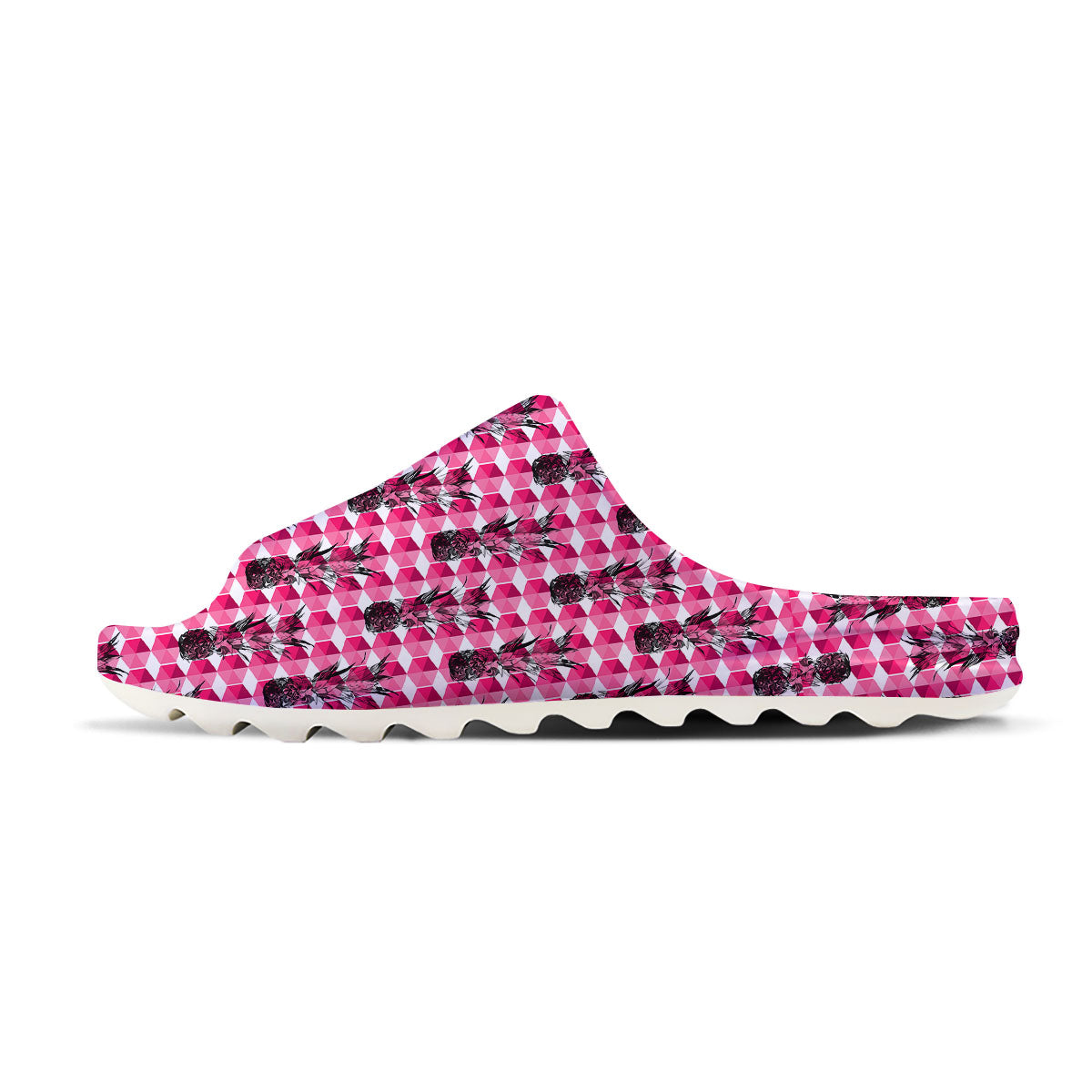 Pineapple Geometric Print Pattern Sandals-grizzshop