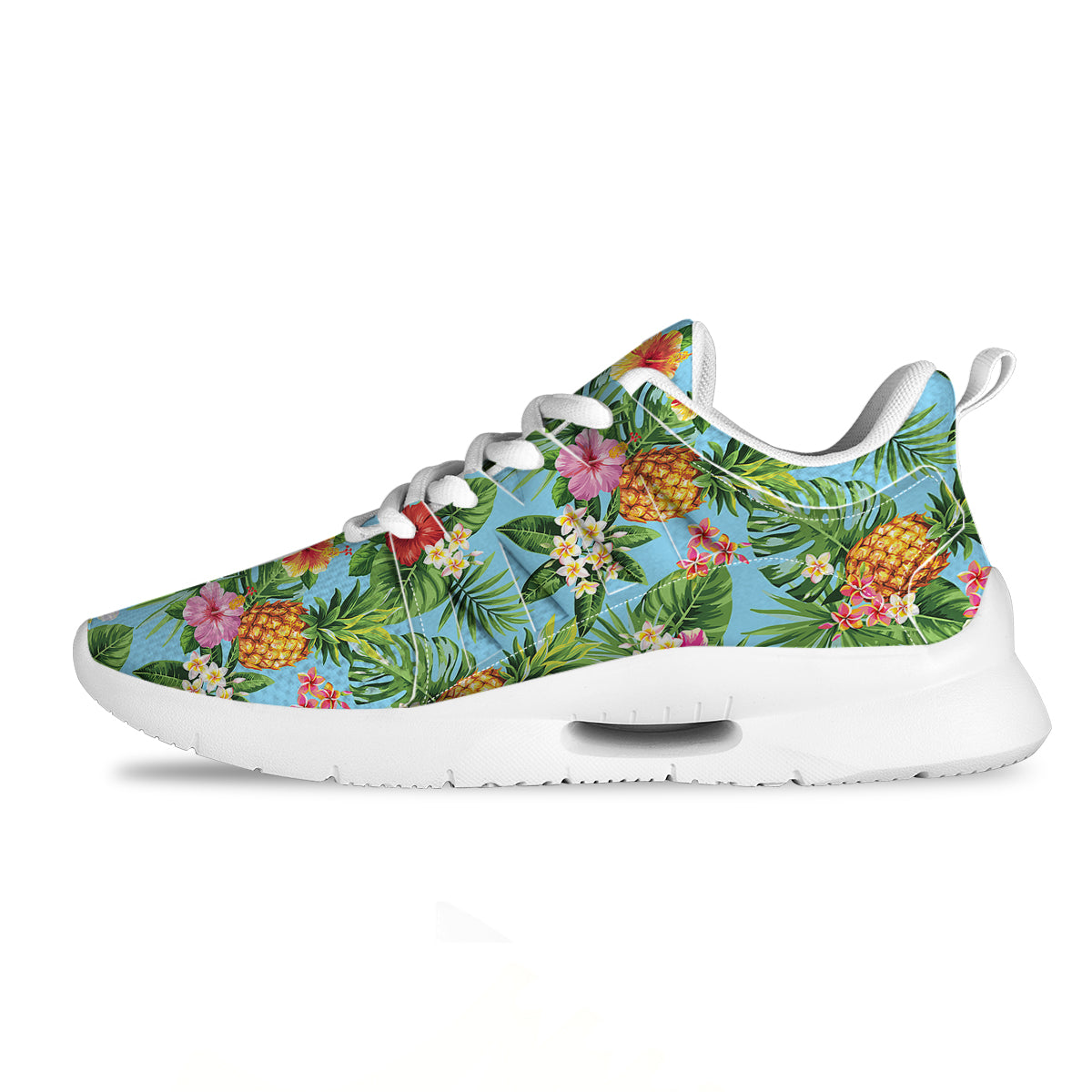 Pineapple Hawaii Tropical Print Pattern Tennis Shoes-grizzshop