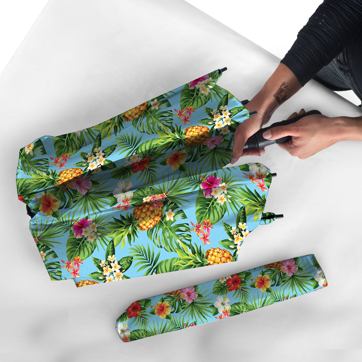 Pineapple Hawaii Tropical Print Pattern Umbrella-grizzshop