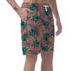 Pineapple Hawaiian Print Men's Shorts-grizzshop