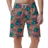 Pineapple Hawaiian Print Men's Shorts-grizzshop