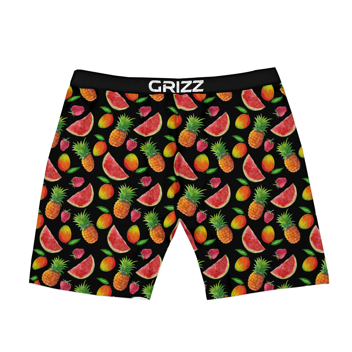 Pineapple Mix Fruit Print Pattern Boxer Briefs-grizzshop