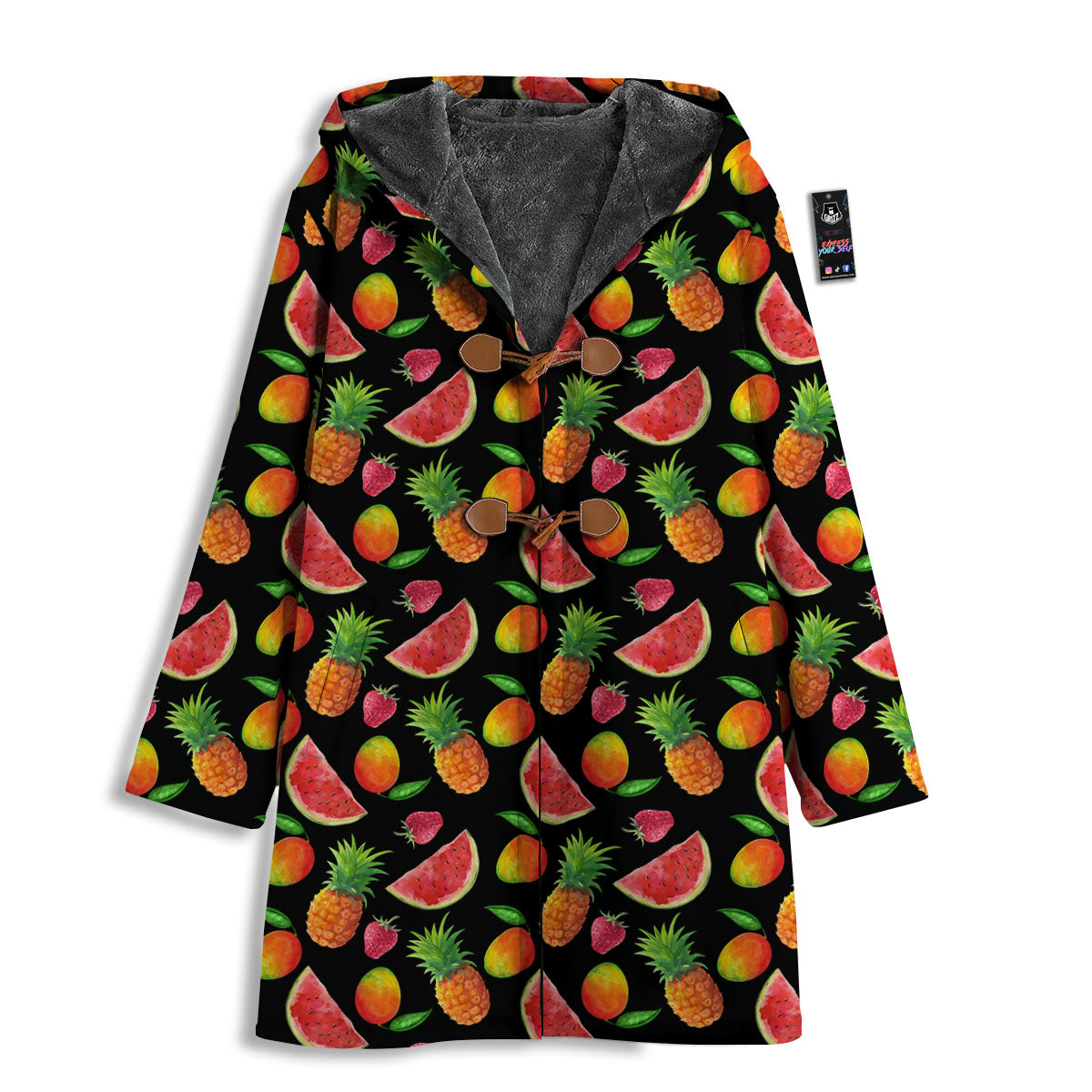 Pineapple Mix Fruit Print Pattern Men's Windbreaker Jacket-grizzshop