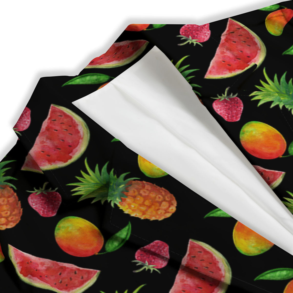Pineapple Mix Fruit Print Pattern Women's Blazer-grizzshop
