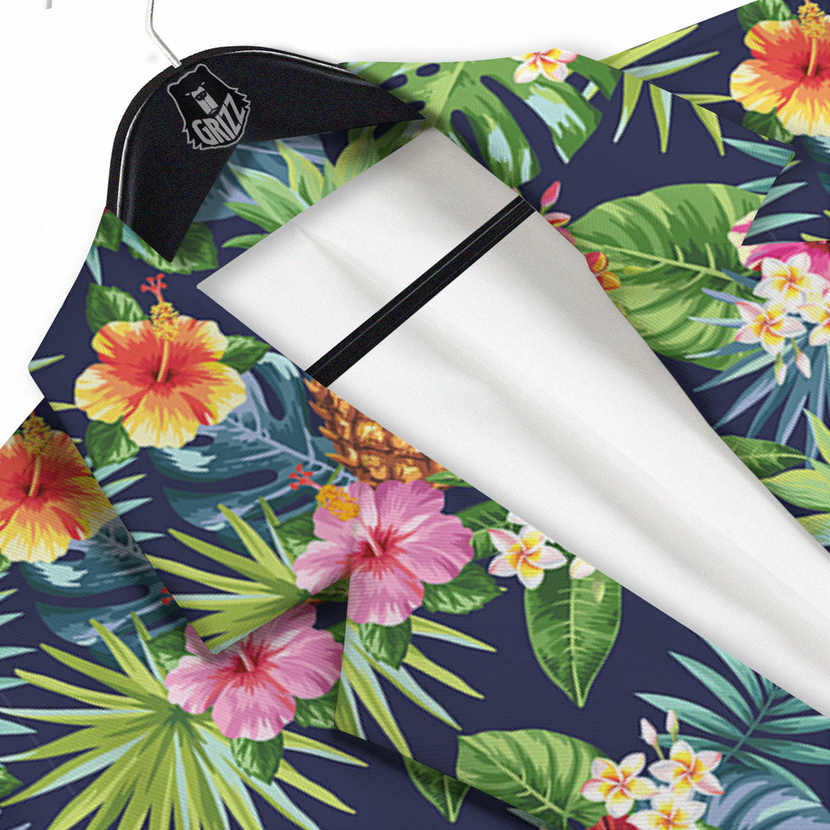 Pineapple Palm Leaf Print Pattern Men's Sport Coat-grizzshop