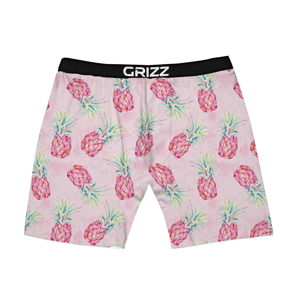 Pineapple Pastel Pink Print Pattern Boxer Briefs-grizzshop