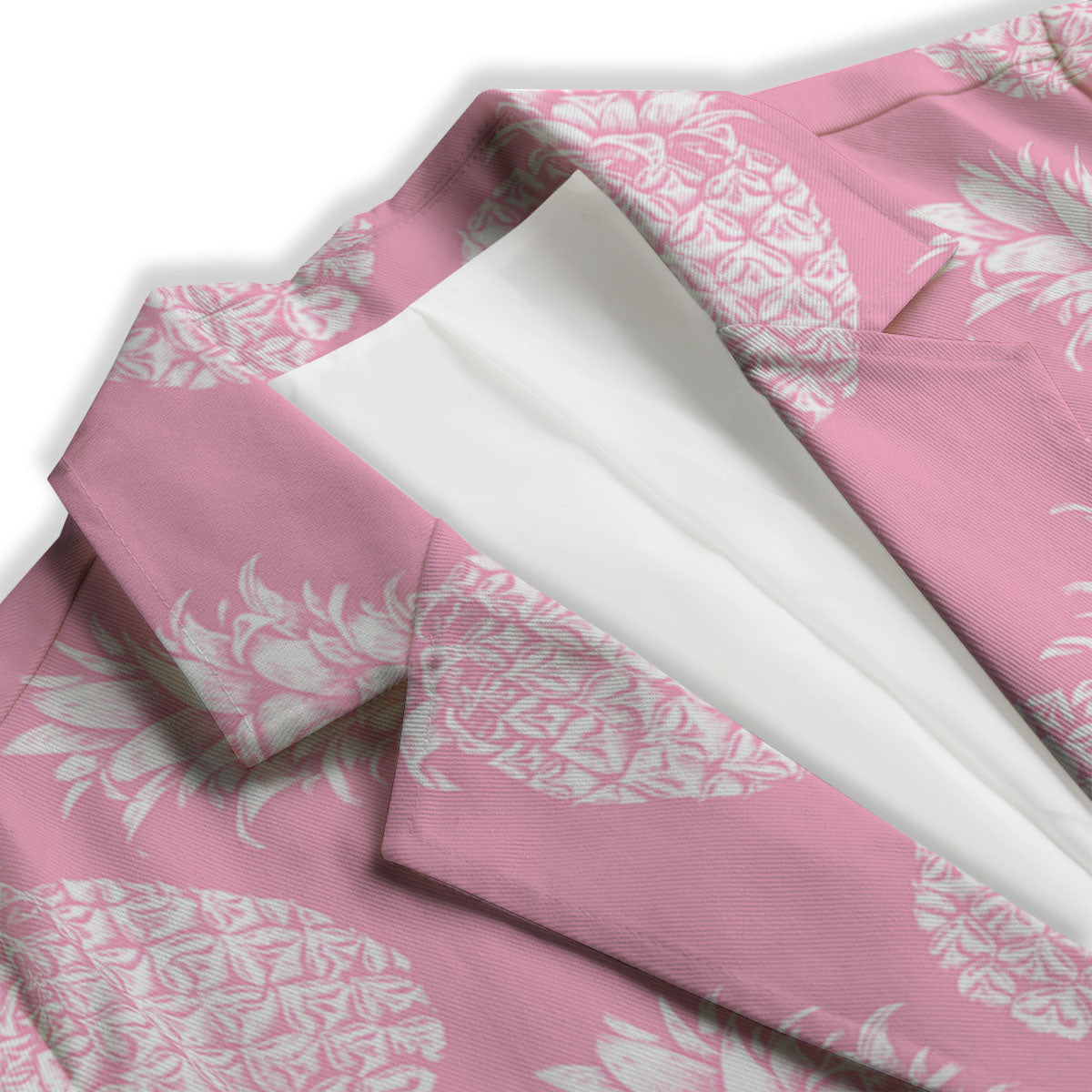 Pineapple Pink Print Pattern Women's Blazer-grizzshop