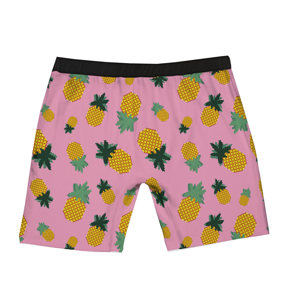 Pineapple Pixel Print Pattern Boxer Briefs-grizzshop