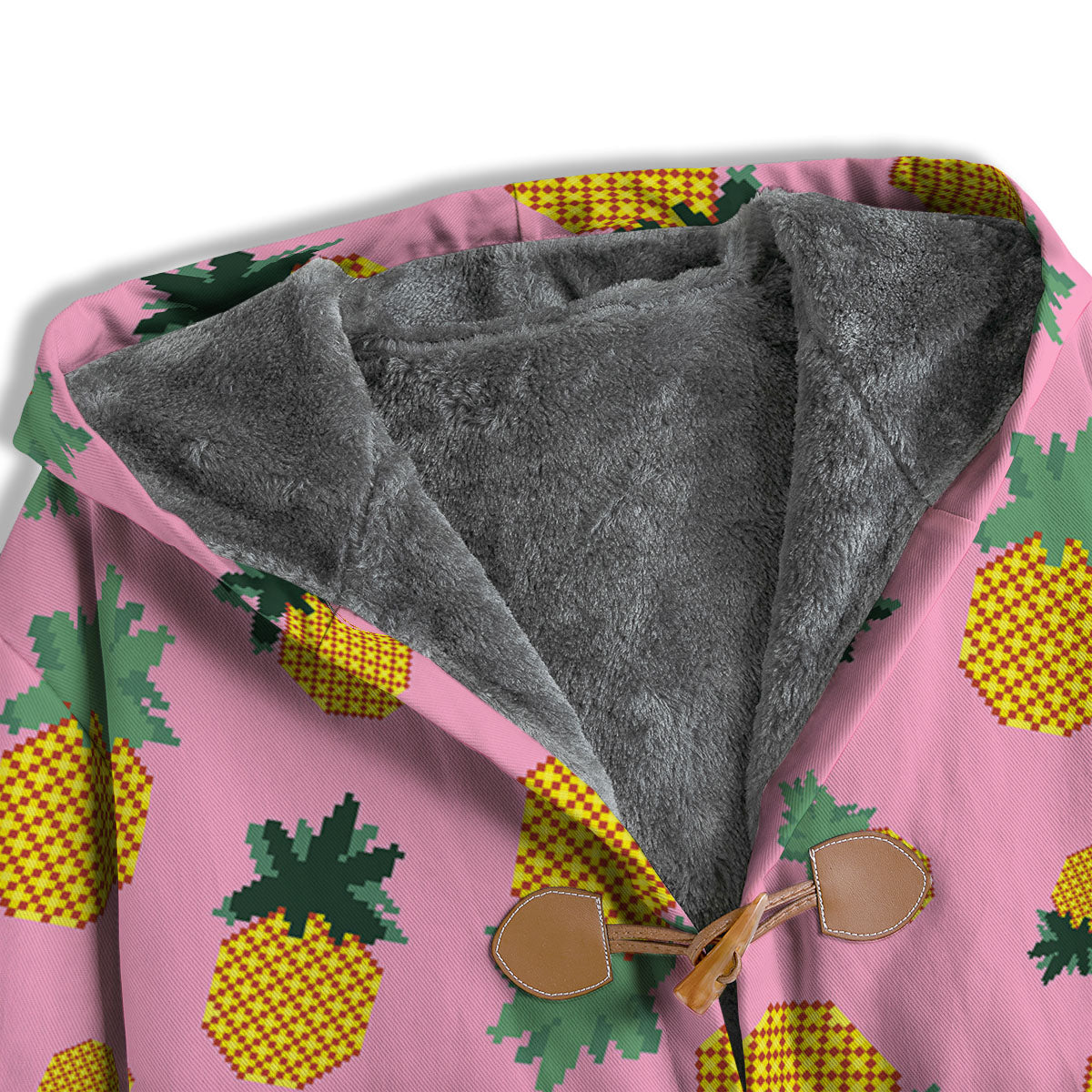 Pineapple Pixel Print Pattern Men's Windbreaker Jacket-grizzshop