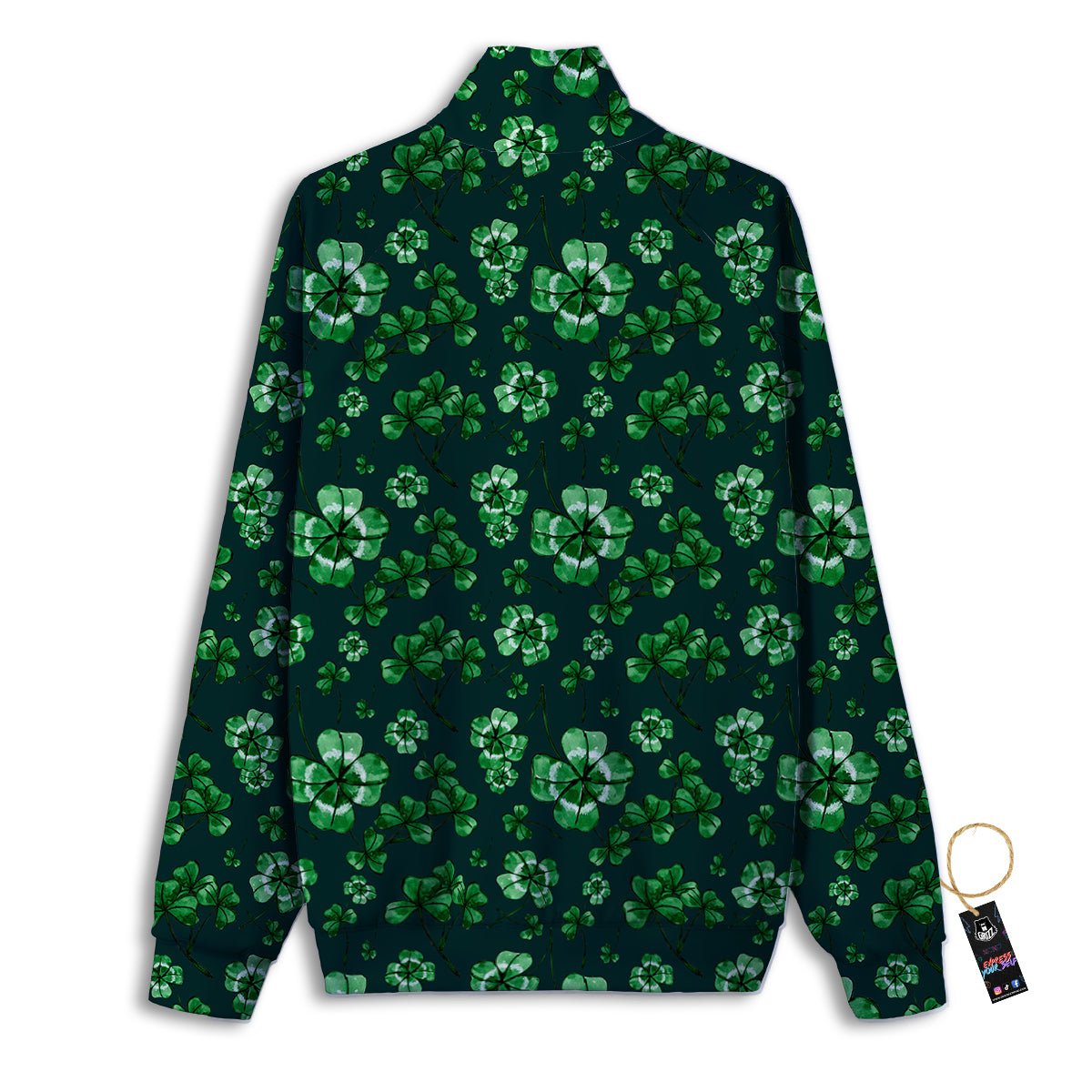 Pineapple Pixel Print Pattern Track Jacket-grizzshop