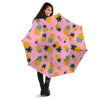 Pineapple Pixel Print Pattern Umbrella-grizzshop