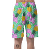 Pineapple Print Men's Shorts-grizzshop