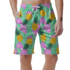 Pineapple Print Men's Shorts-grizzshop