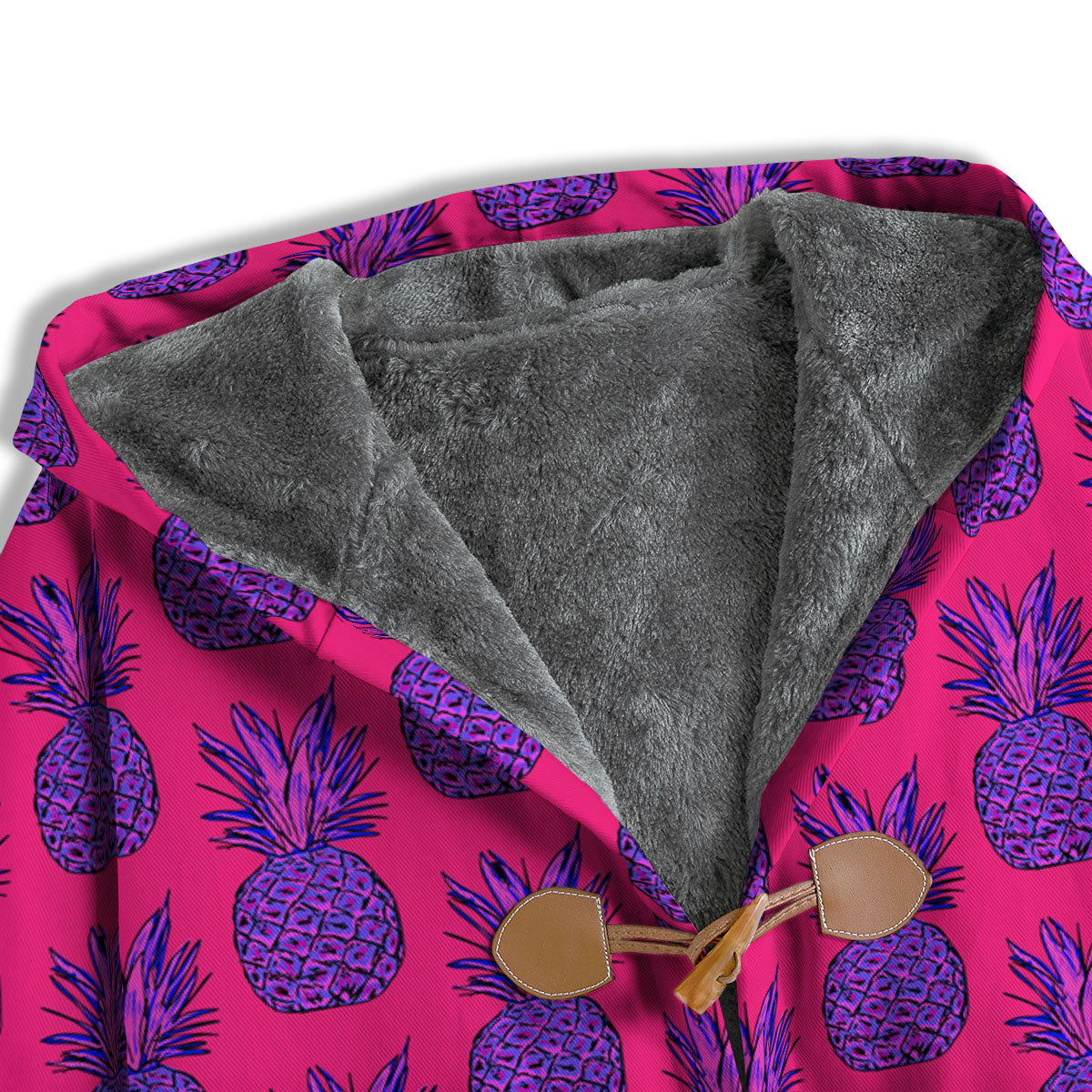 Pineapple Purple Print Pattern Men's Windbreaker Jacket-grizzshop